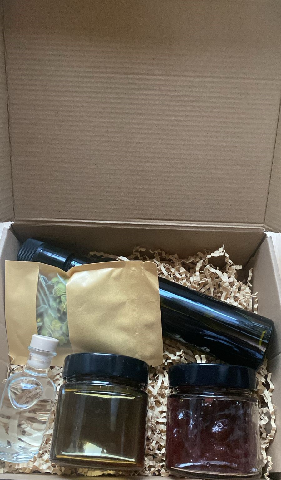 Box with Albanian products